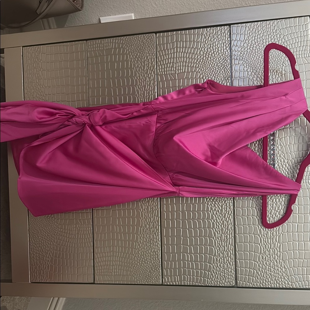 Elegant Pink Mini Dress